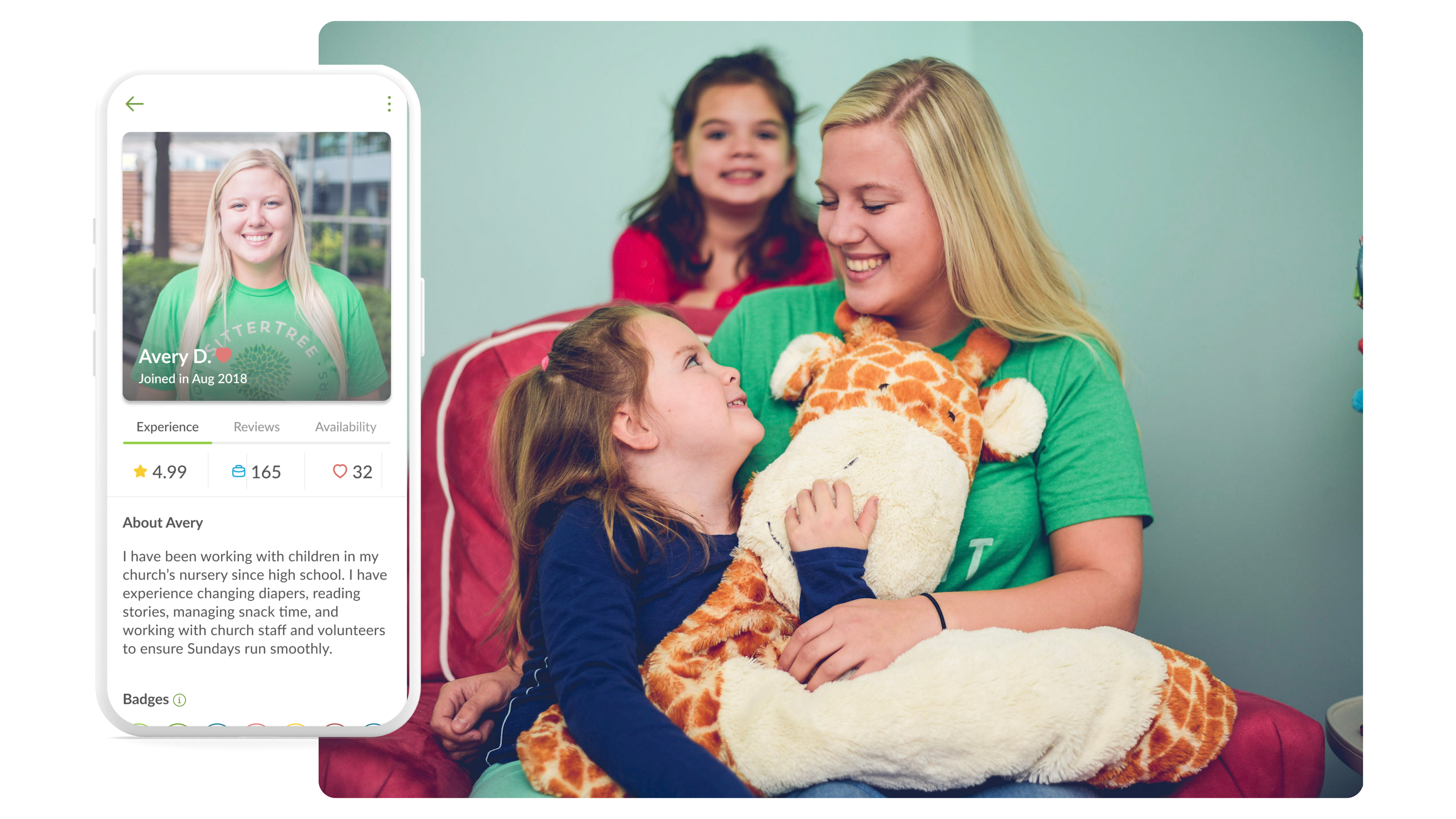 babysitter-profile-photo a babysitter with a quality profile plays with children