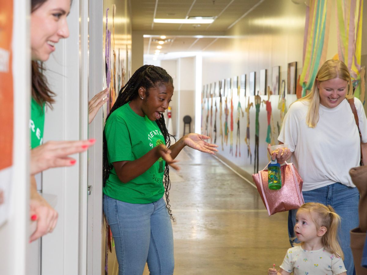 Christian Games for Children's Ministry: Parents dropping their child off at children's ministry